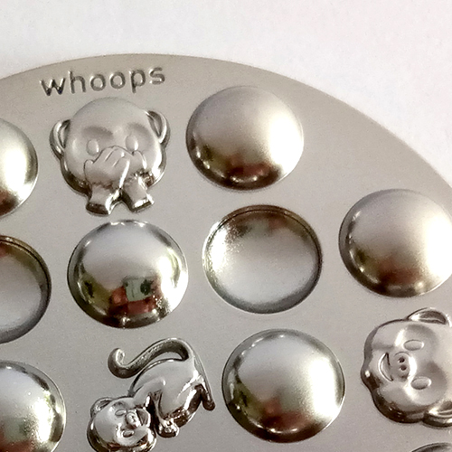 whoops geocoin detail whoops geocoin detail