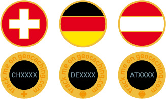 switzerland germany austria nano geocoin