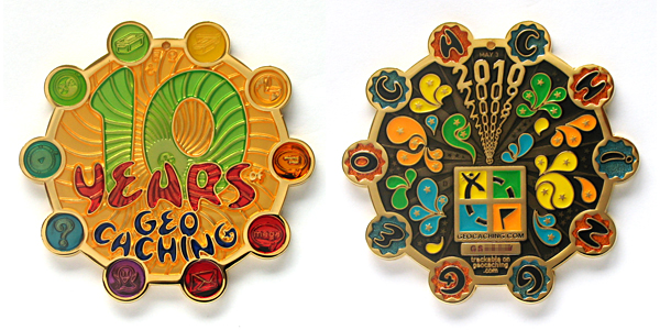 10 years of geocaching re