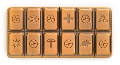 swiss geocolate geocoin antique gold