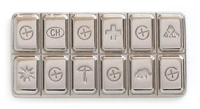 swiss geocolate geocoin nickel