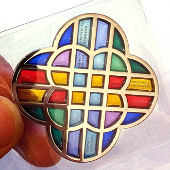 dome window geocoin nickel
