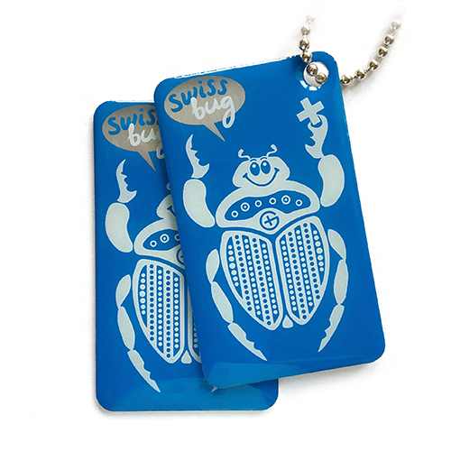 swiss bug blue