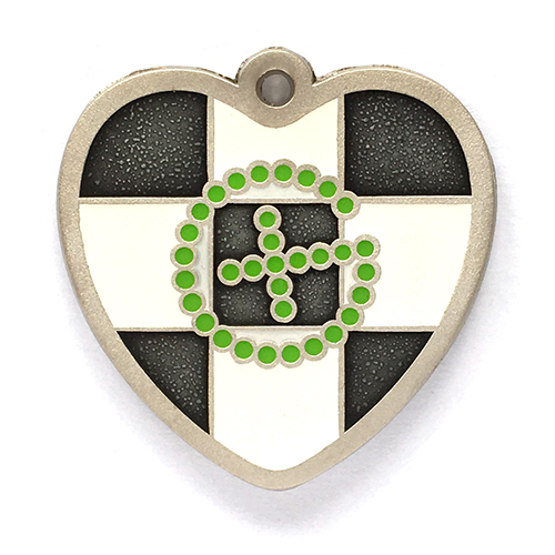 my geo heart geocoin back