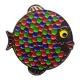 rainbow fish geocoin | black nickel | coral black