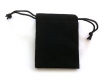small velvet bag, black